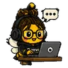 Social Bee by Waggle mascot
